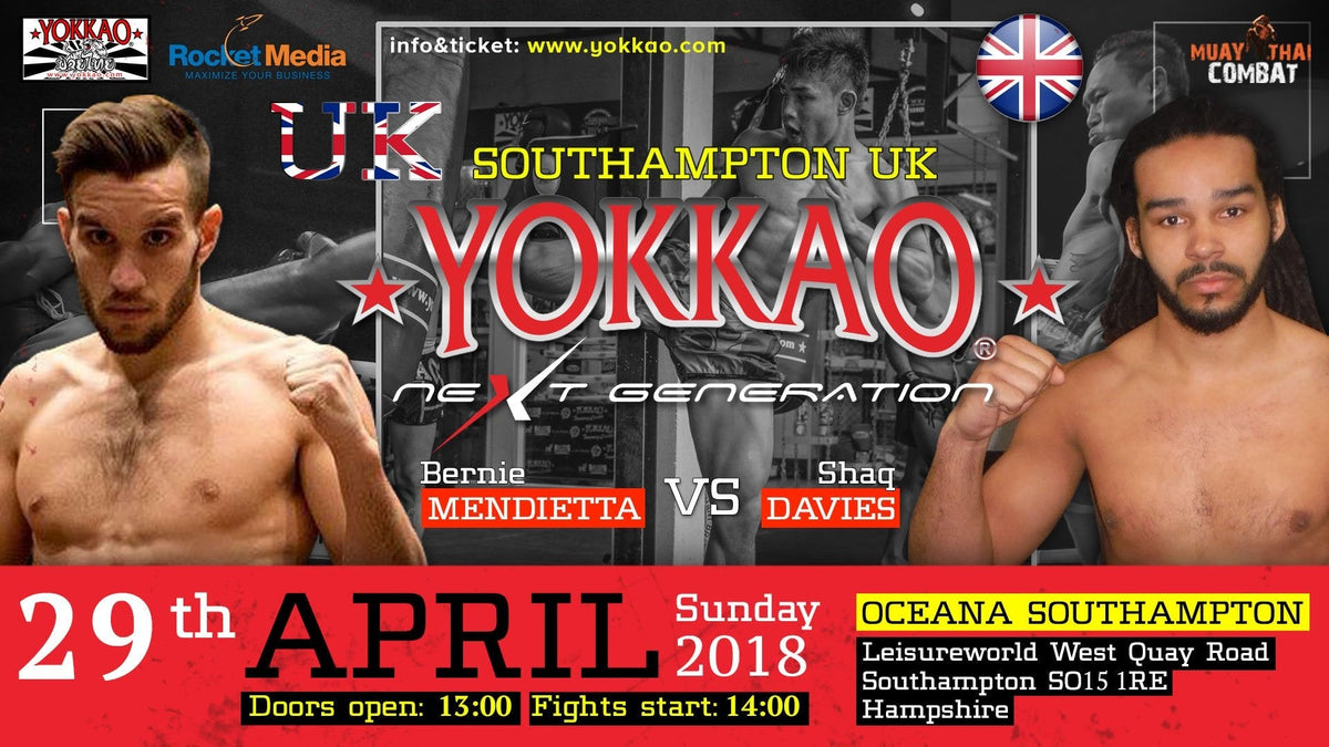 YOKKAO Next Generation Southampton: Bernie Mendieta vs Shaq Davies!-Yokkao Thailand Store