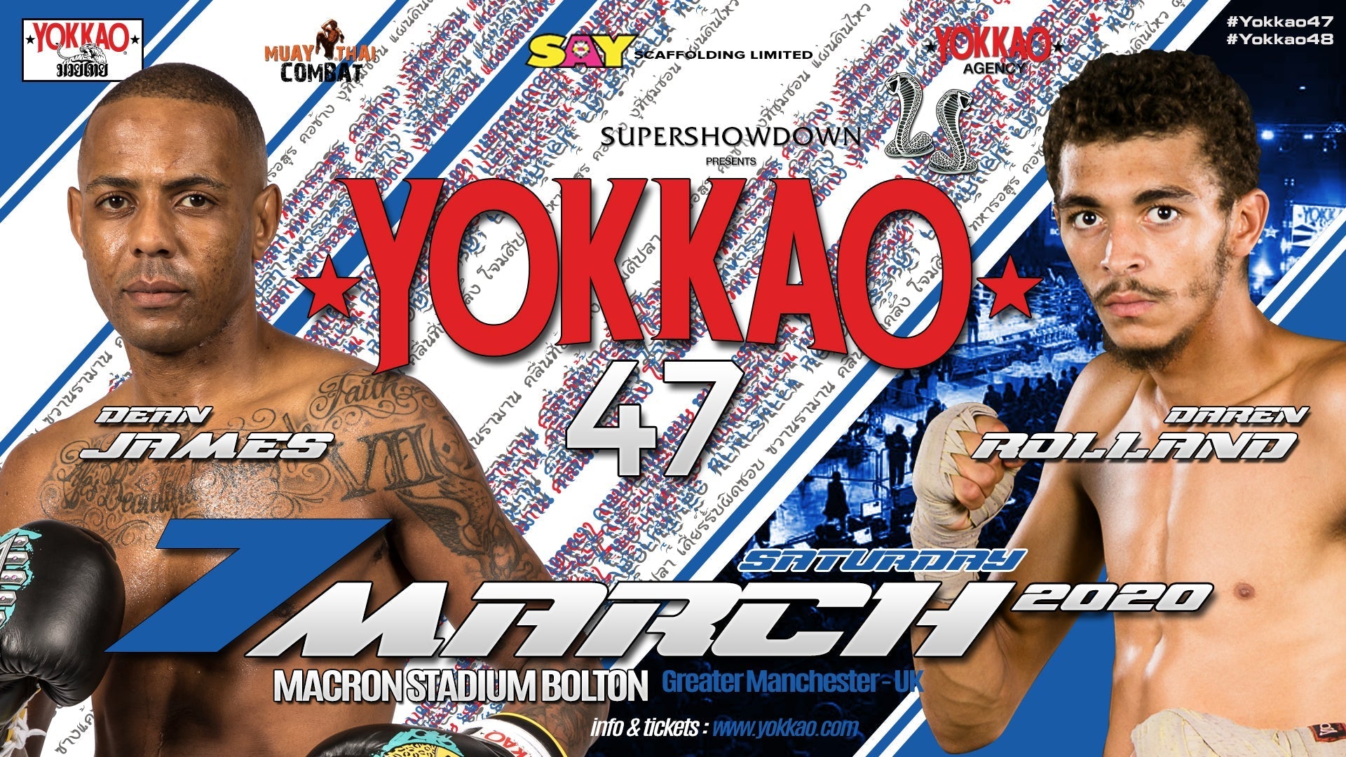 YOKKAO 47: DEAN JAMES vs DAREN ROLLAND-Yokkao Thailand Store