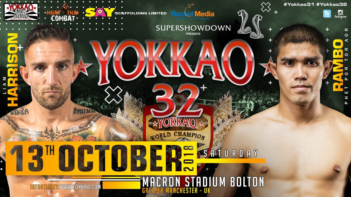 Breaking: Liam Harrison Takes on Rambo at YOKKAO 32!-Yokkao Thailand Store