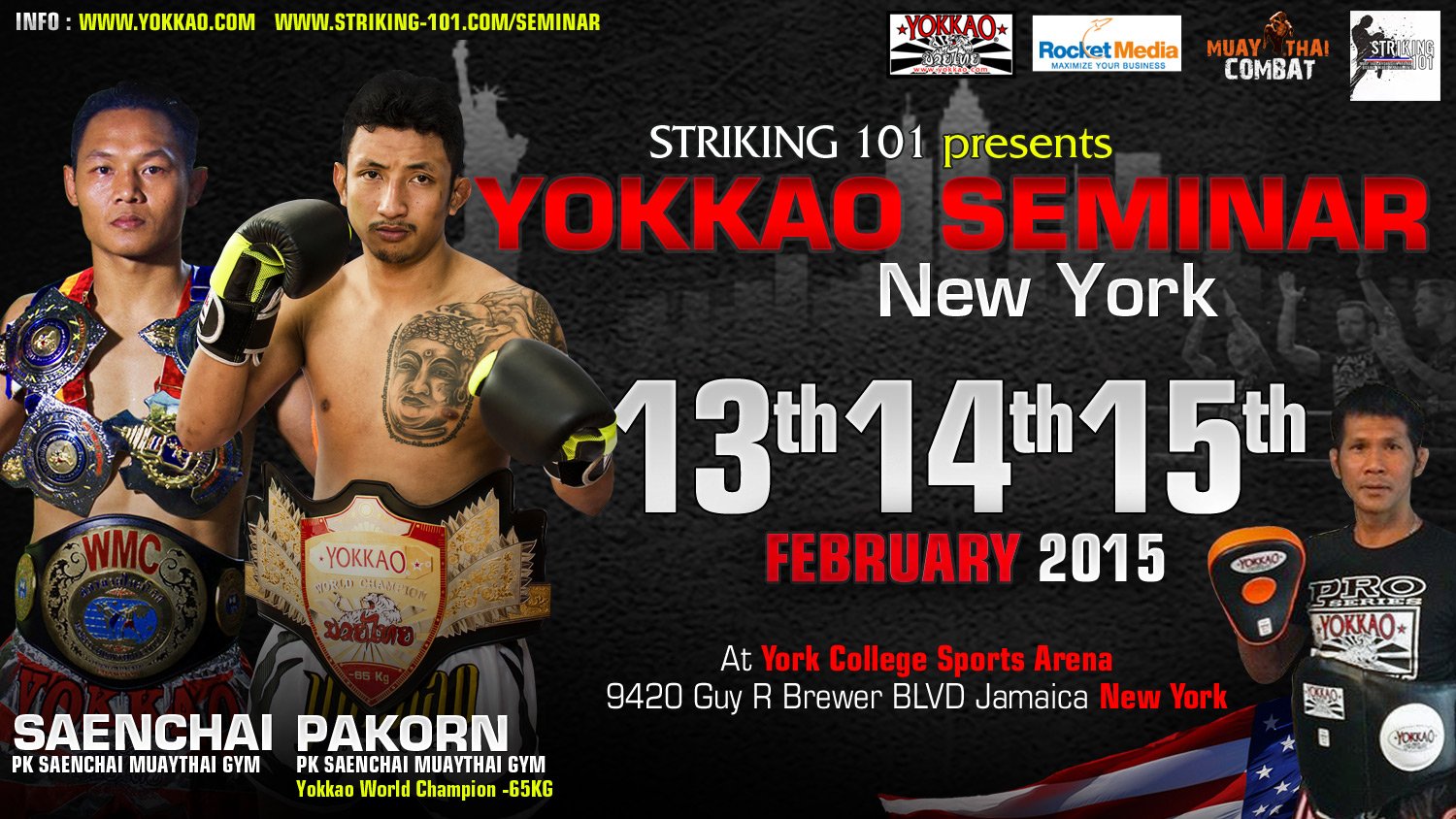 YOKKAO SEMINAR: Saenchai and Pakorn headed to New York!-Yokkao Thailand Store