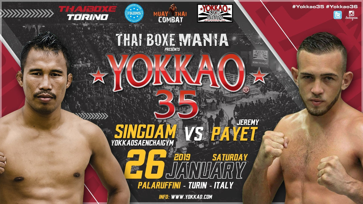 Singdam vs Jeremy Payet To Headline YOKKAO 35-Yokkao Thailand Store