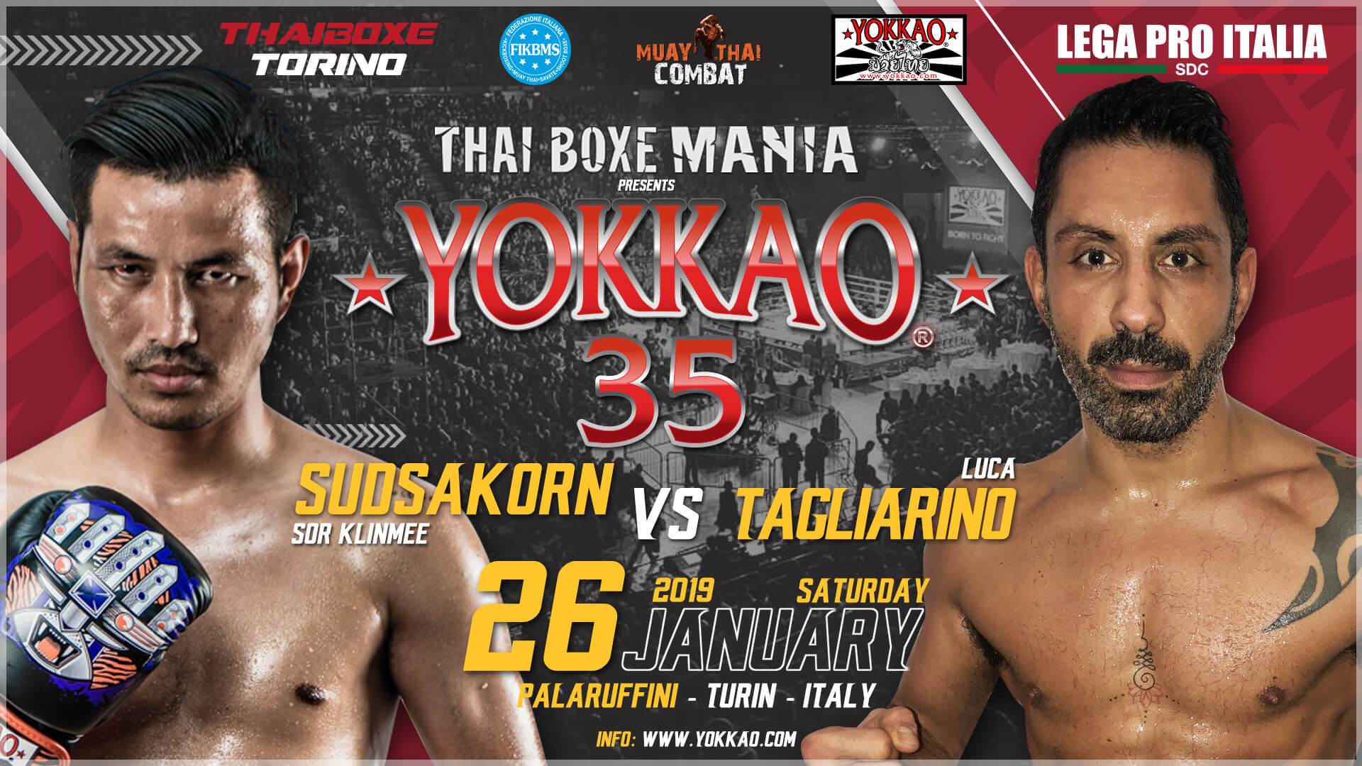 YOKKAO 35: Sudsakorn Sor Klinmee vs Luca Tagliarino