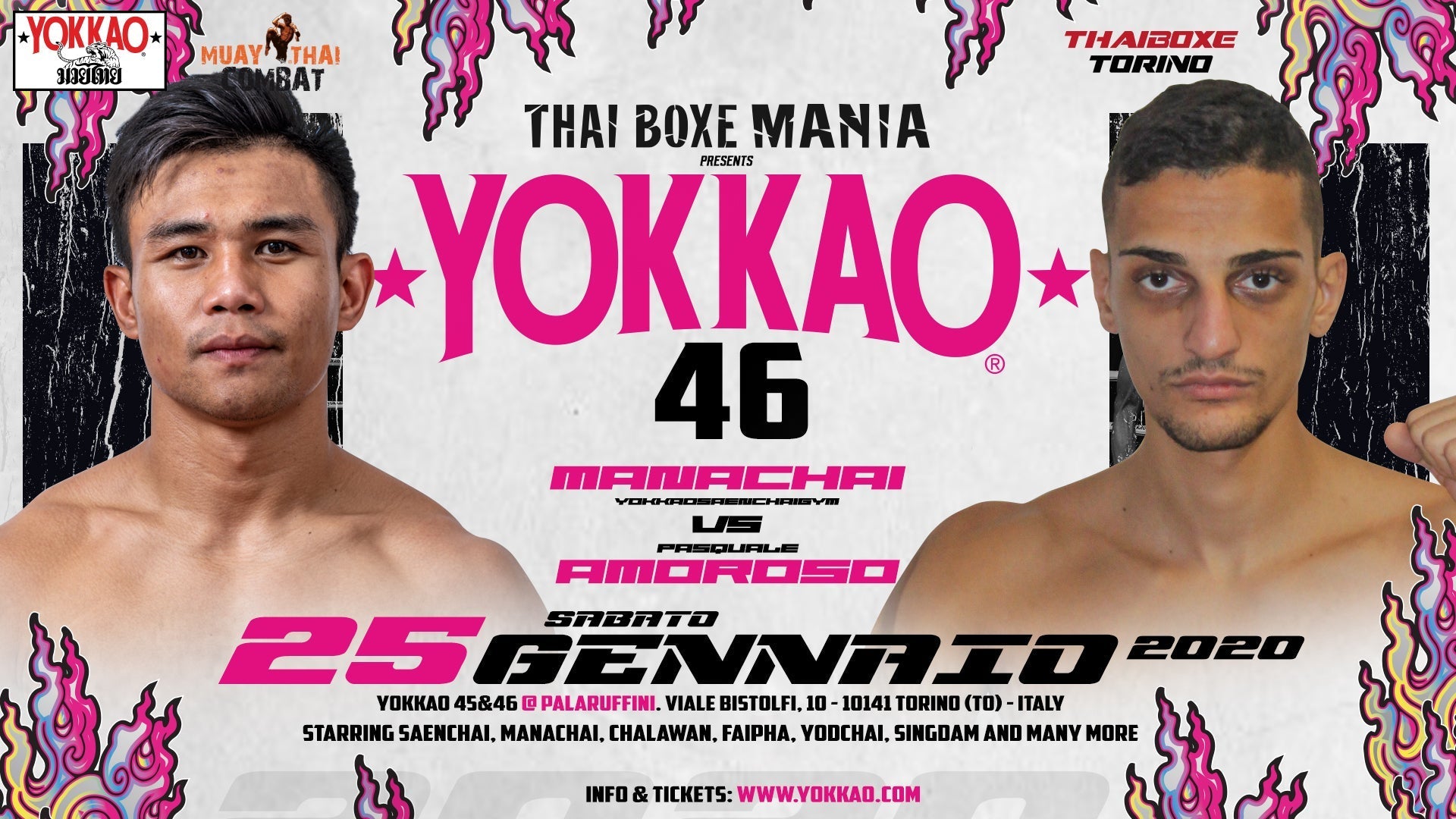 YOKKAO 46: MANACHAI VS PASQUALE AMOROSO-Yokkao Thailand Store