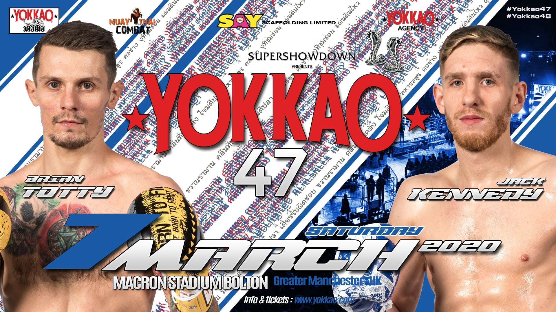Brian Totty vs Jack Kennedy Rematch at YOKKAO 47-Yokkao Thailand Store