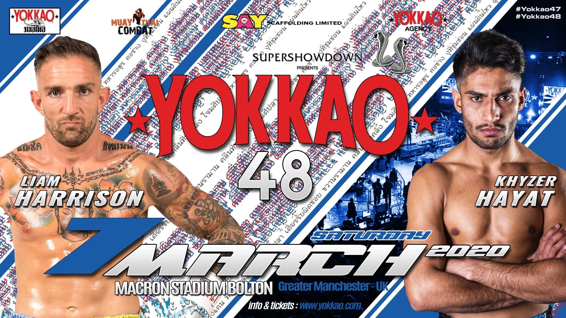 Khyzer “The Destroyer” To Face Liam Harrison at YOKKAO 48-Yokkao Thailand Store