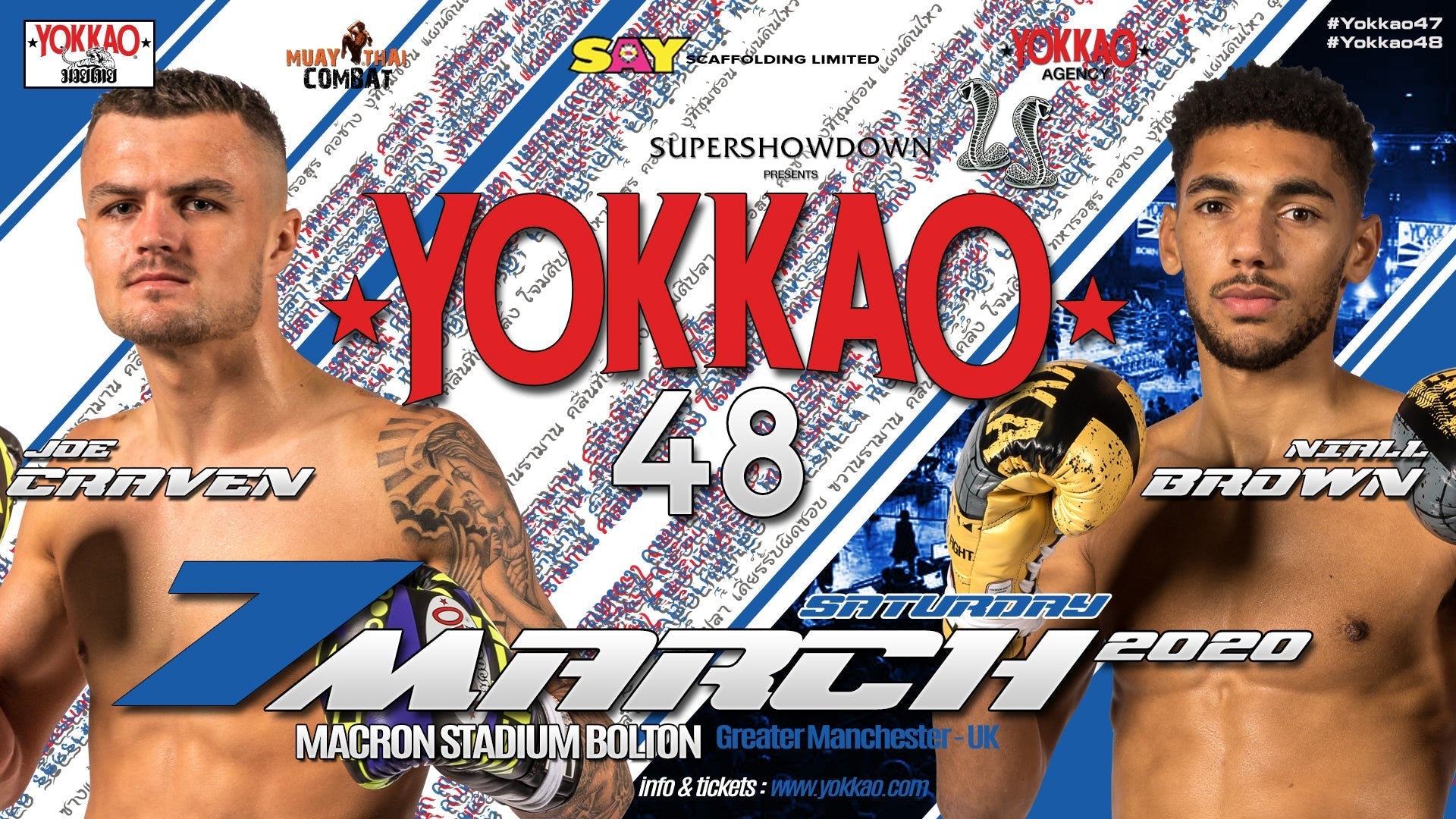YOKKAO 48: Joe Craven vs Niall Brown-Yokkao Thailand Store