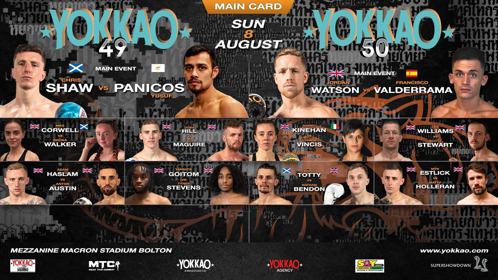 YOKKAO 49 - 50: Full Fight Card Confirmed-Yokkao Thailand Store