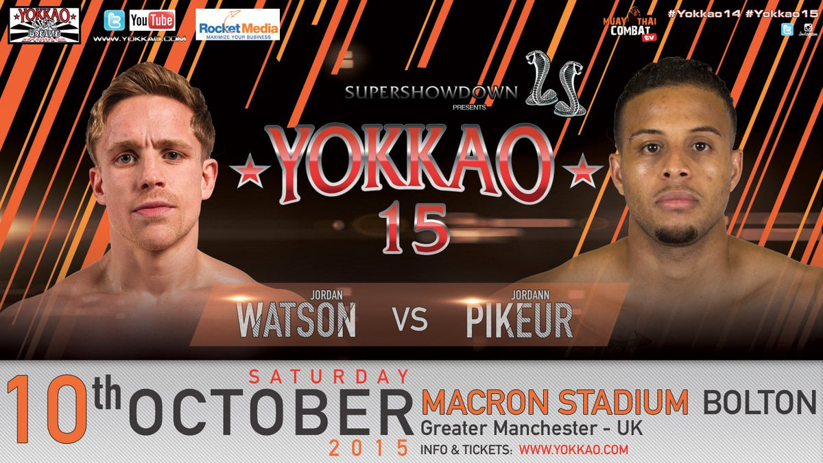 K-1 Finalist Jordann Pikeur vs Jordan Watston at YOKKAO 15!-Yokkao Thailand Store