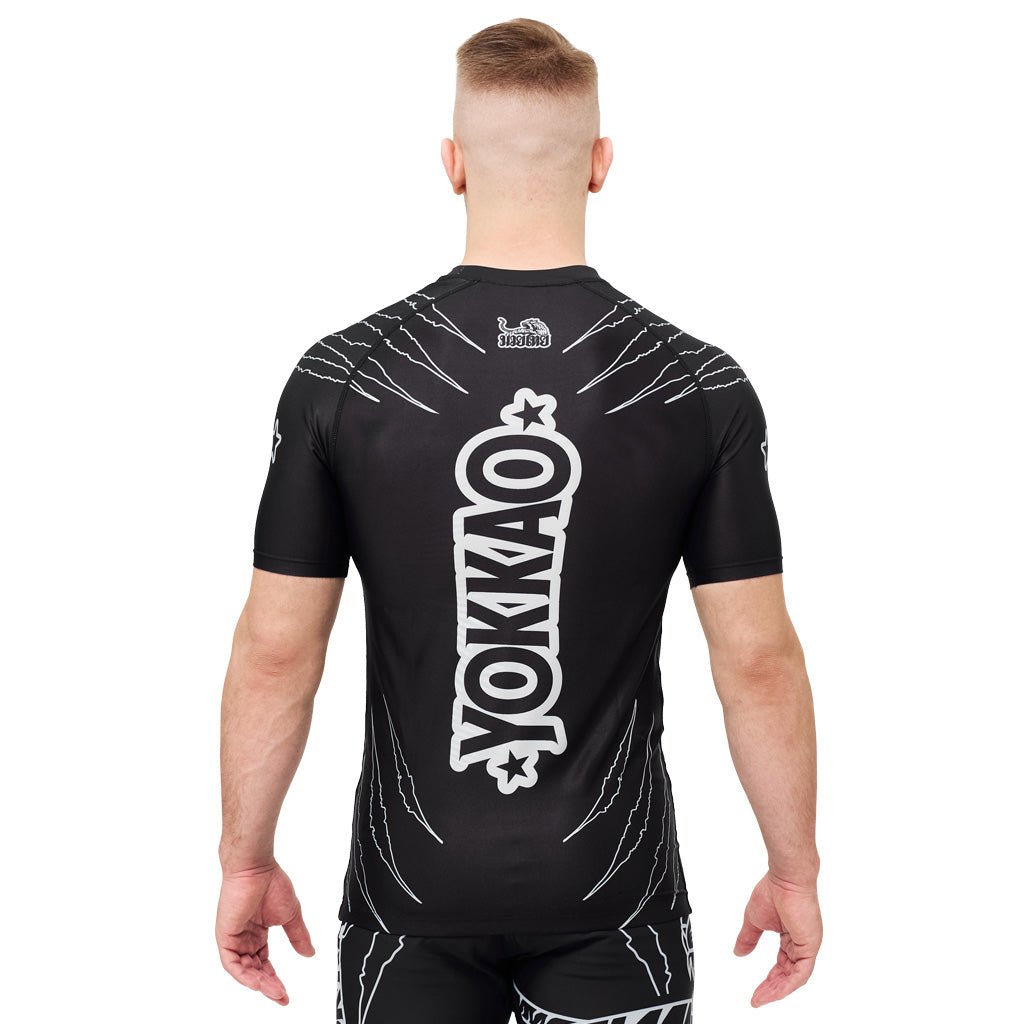 Original Compression Rashguard Short Sleeve Shirts-t-shirt-mma-S-Black-YOKKAO