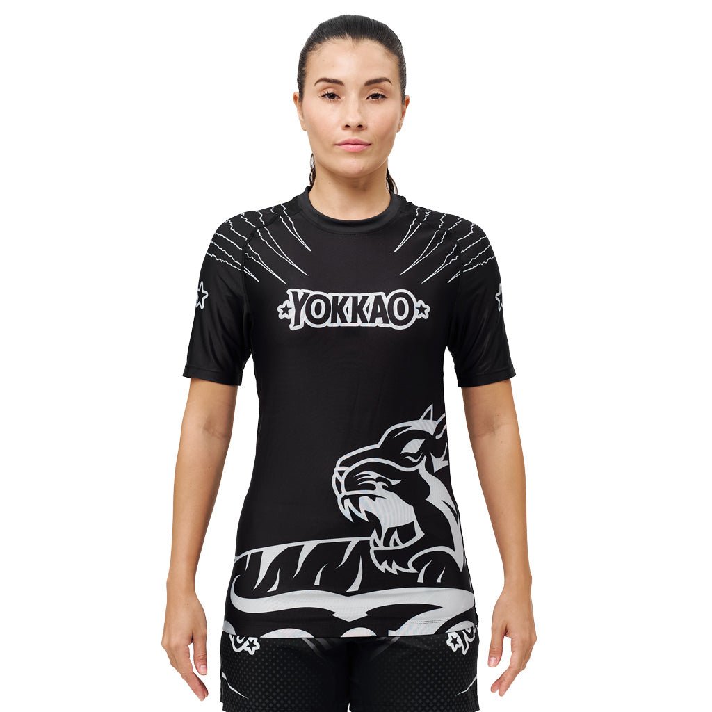 Original Compression Rashguard Short Sleeve Shirts-t-shirt-mma-S-Black-YOKKAO