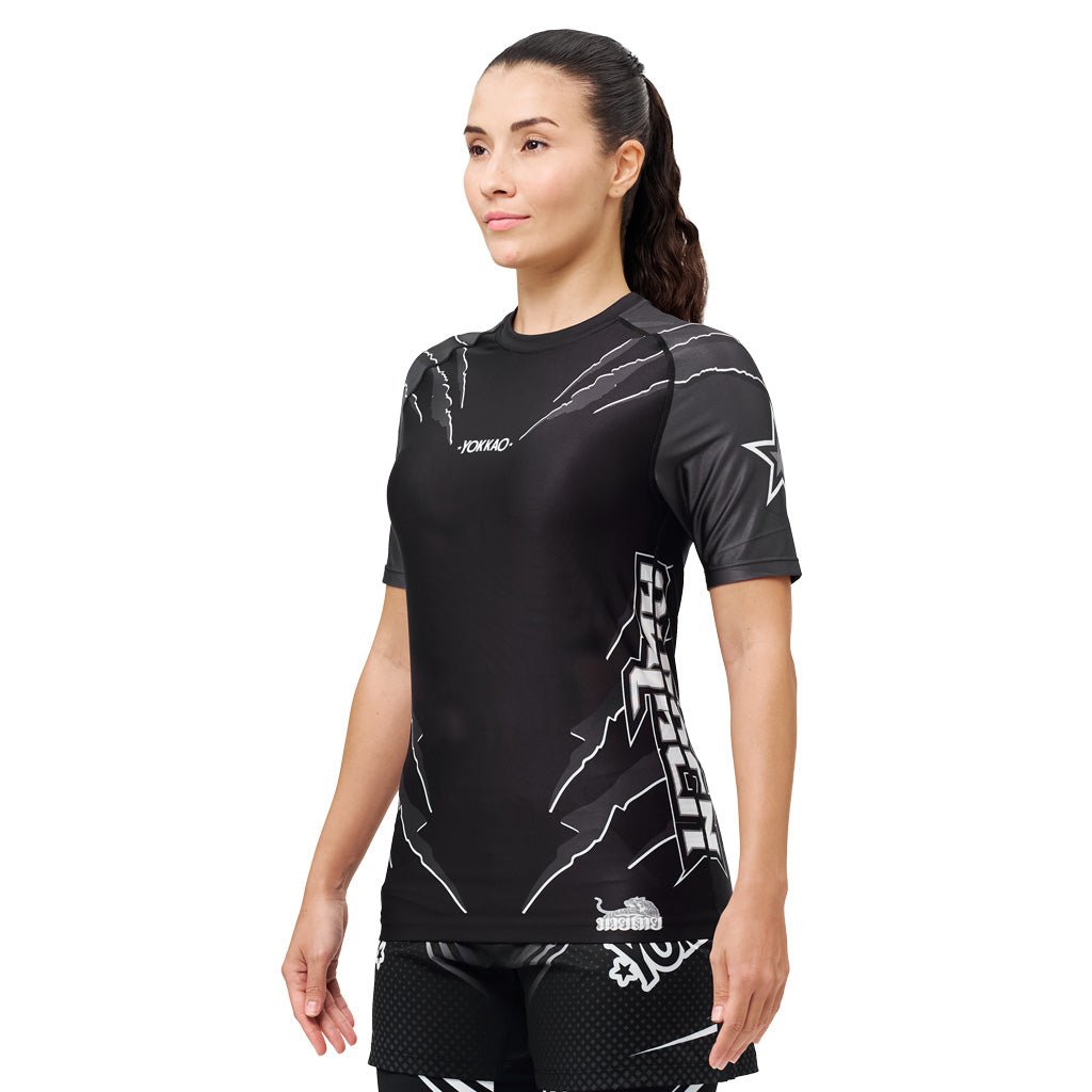 Original Compression Rashguard Short Sleeve Shirts-t-shirt-mma-S-Black-YOKKAO