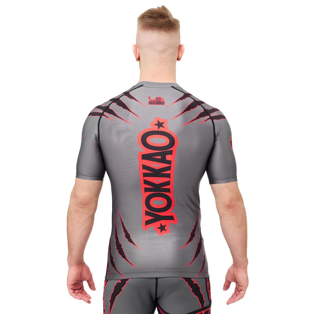 Original Compression Rashguard Short Sleeve Shirts-t-shirt-mma-S-Black-YOKKAO