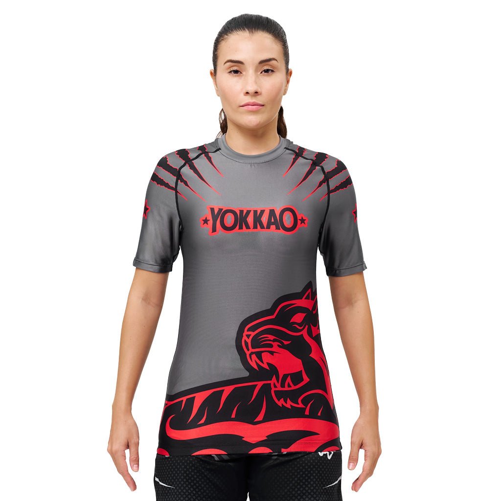 Original Compression Rashguard Short Sleeve Shirts-t-shirt-mma-S-Black-YOKKAO