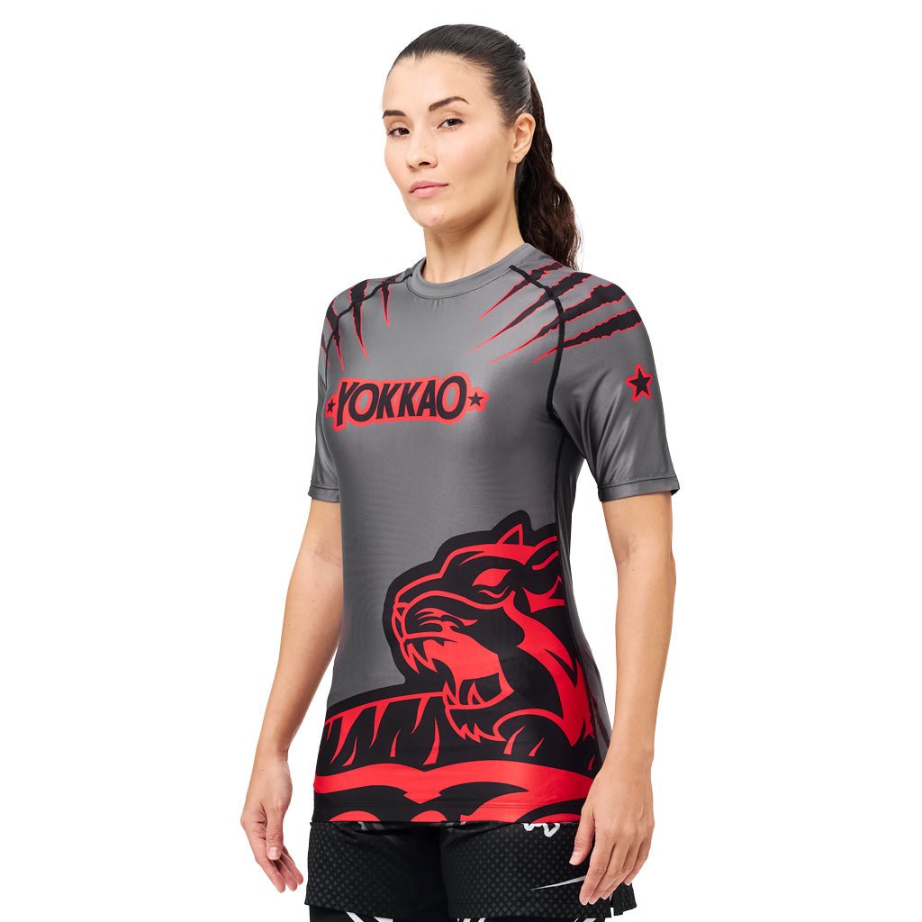 Original Compression Rashguard Short Sleeve Shirts-t-shirt-mma-S-Black-YOKKAO
