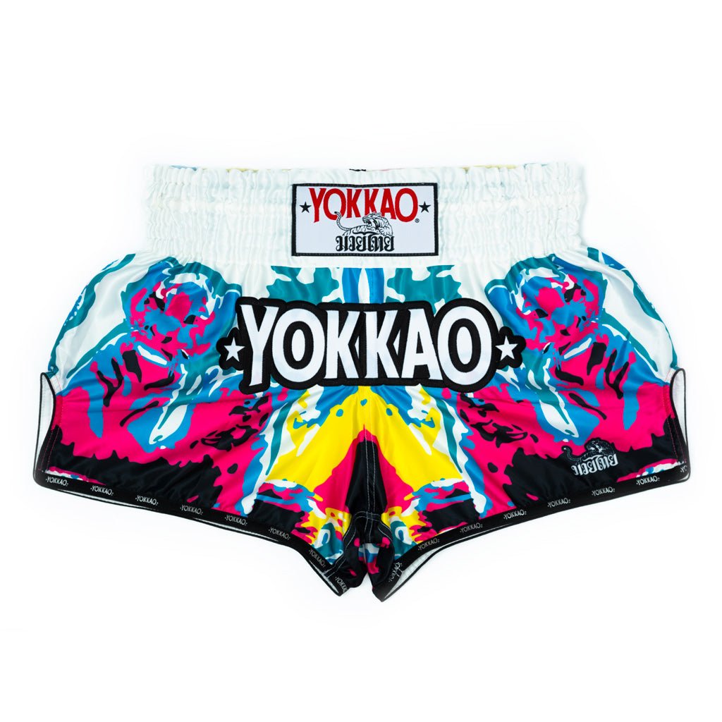 Tiger Family Muay Thai Shorts-shorts-carbonfit-new-yokkao-dollar-XS-White-YOKKAO
