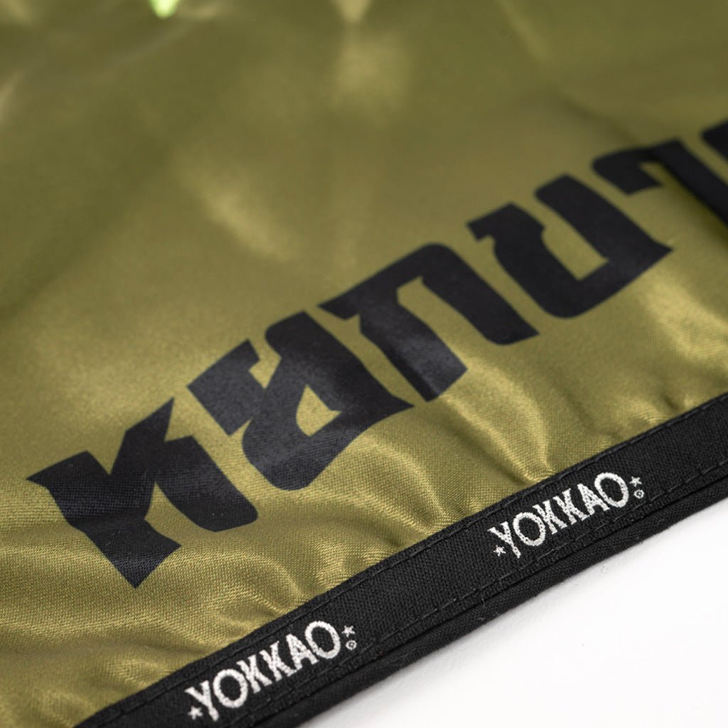 Late Show Muay Thai Shorts-shorts-carbonfit-new-XS-Olive-YOKKAO