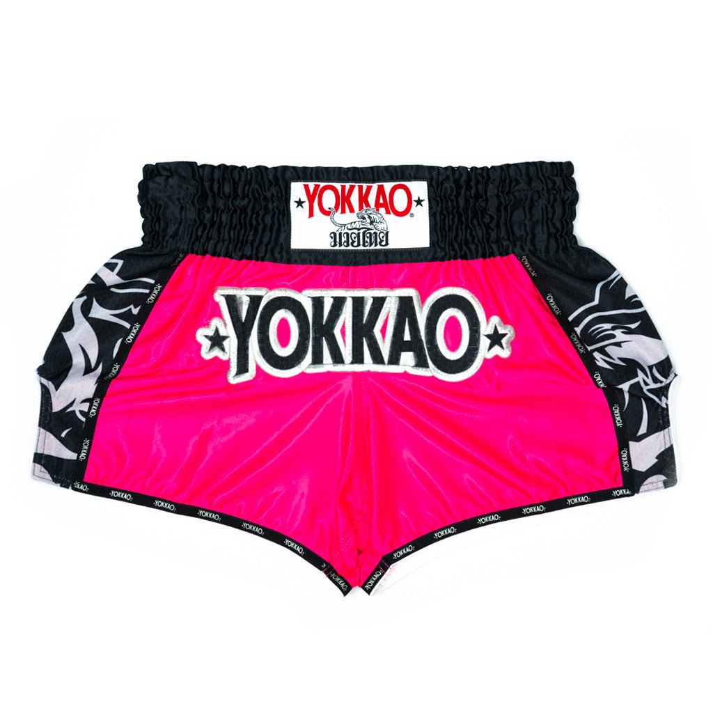 Original Muay Thai Shorts Silver-shorts-carbonfit-new-XS-Magenta-YOKKAO