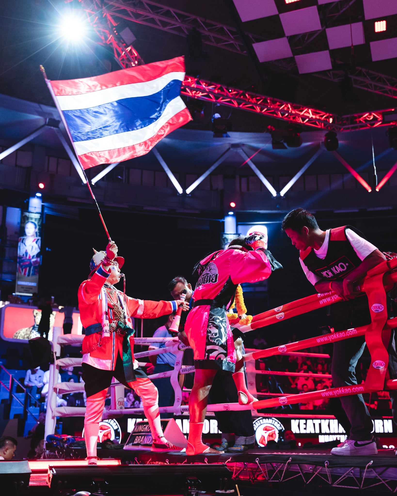 Thai flag at Rajadamnern events
