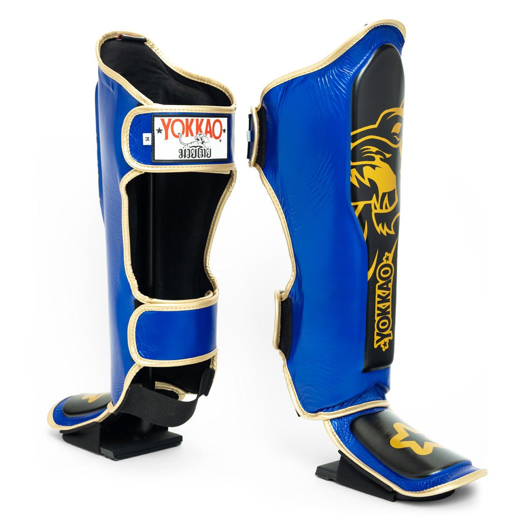 Original Shin Guards Gold-shin-m-S-Electric Blue-YOKKAO