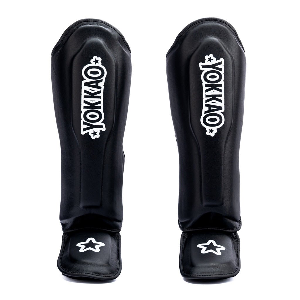 Essential Shin Guards-shin-d-S-Black-YOKKAO