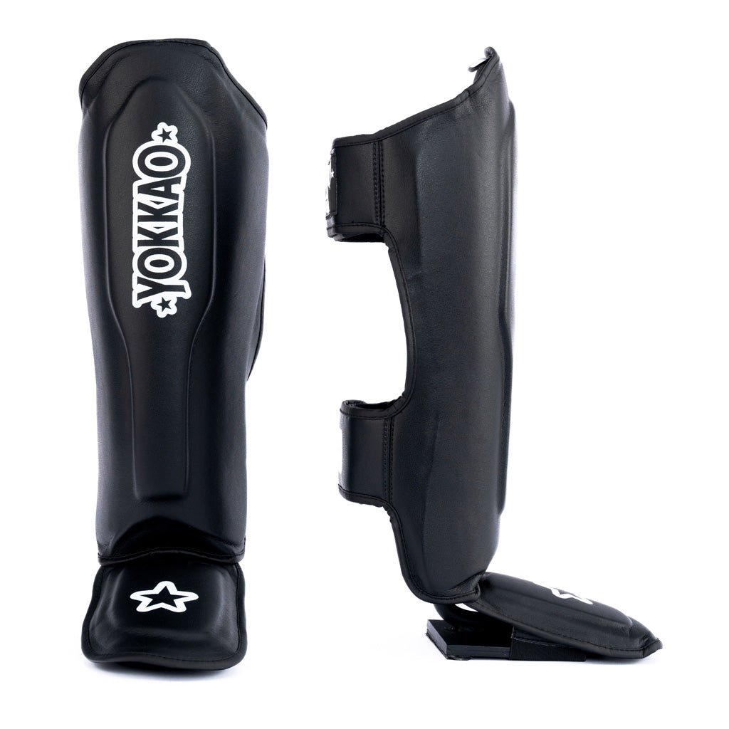 Essential Shin Guards-shin-d-S-Black-YOKKAO