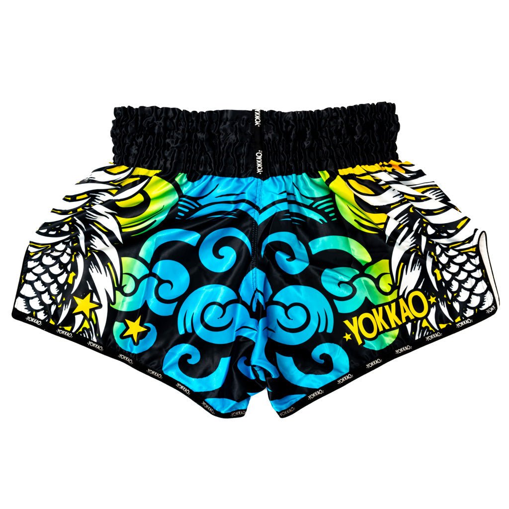 Dragon Muay Thai Shorts-shorts-carbonfit-new-XS-Pink/Blue-YOKKAO
