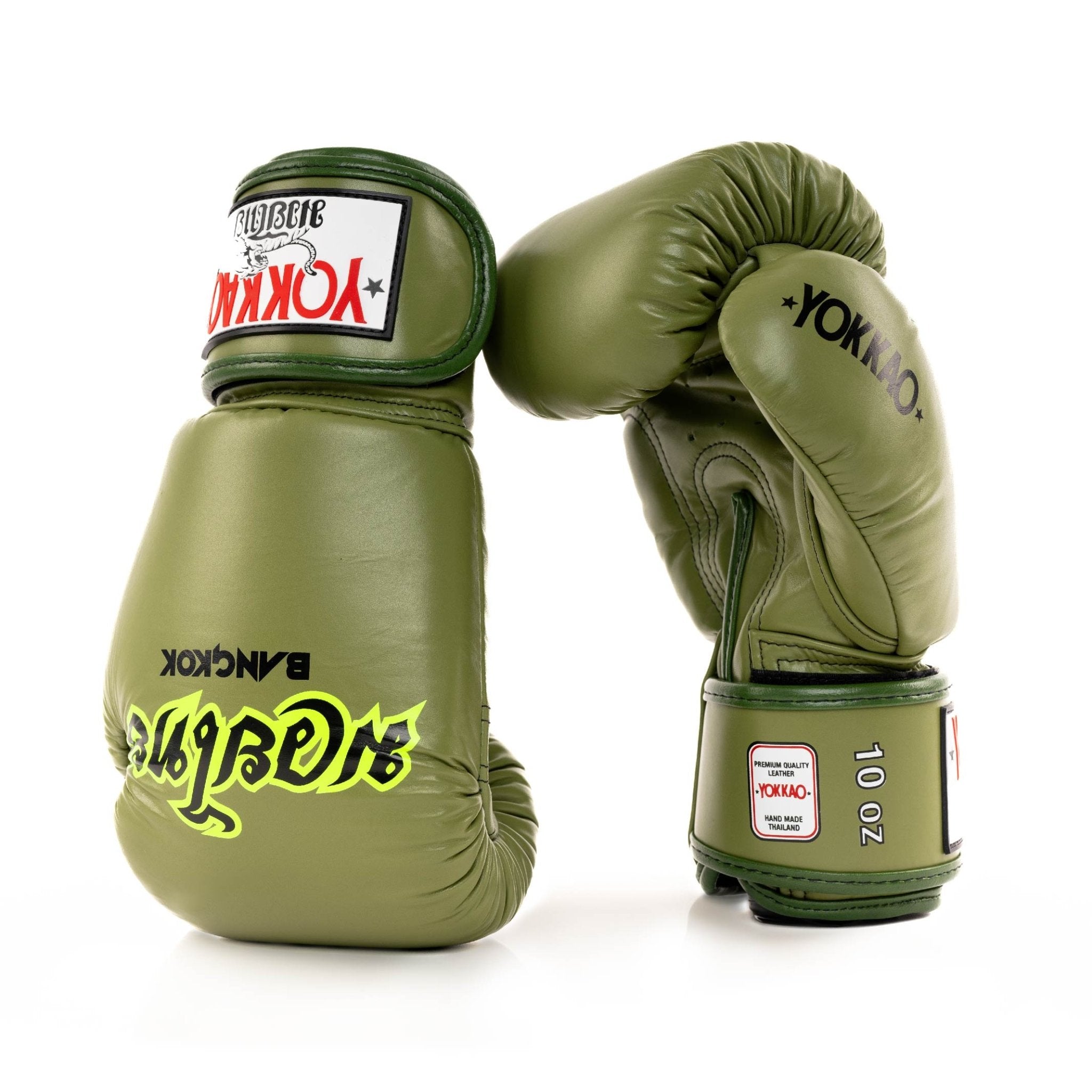 Late Show Boxing Gloves-gloves-d-8oz-Olive-YOKKAO