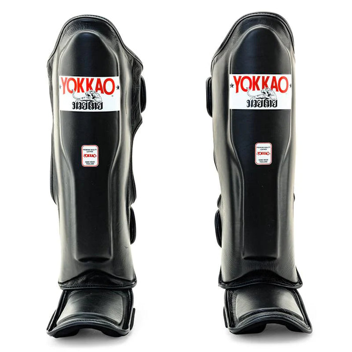 Black Shin Guards Display