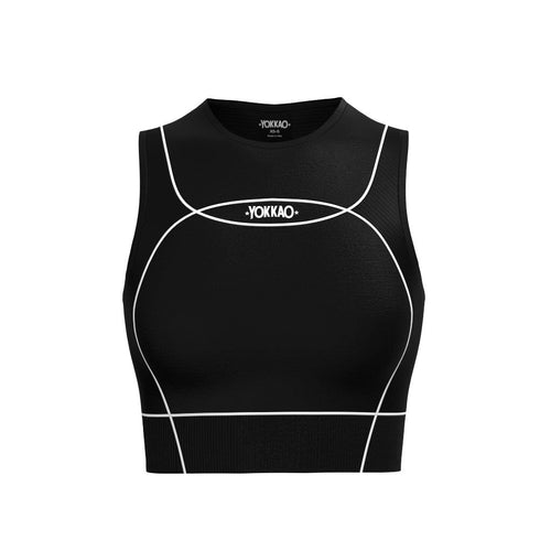 YOKKAO black seamless yoga bra