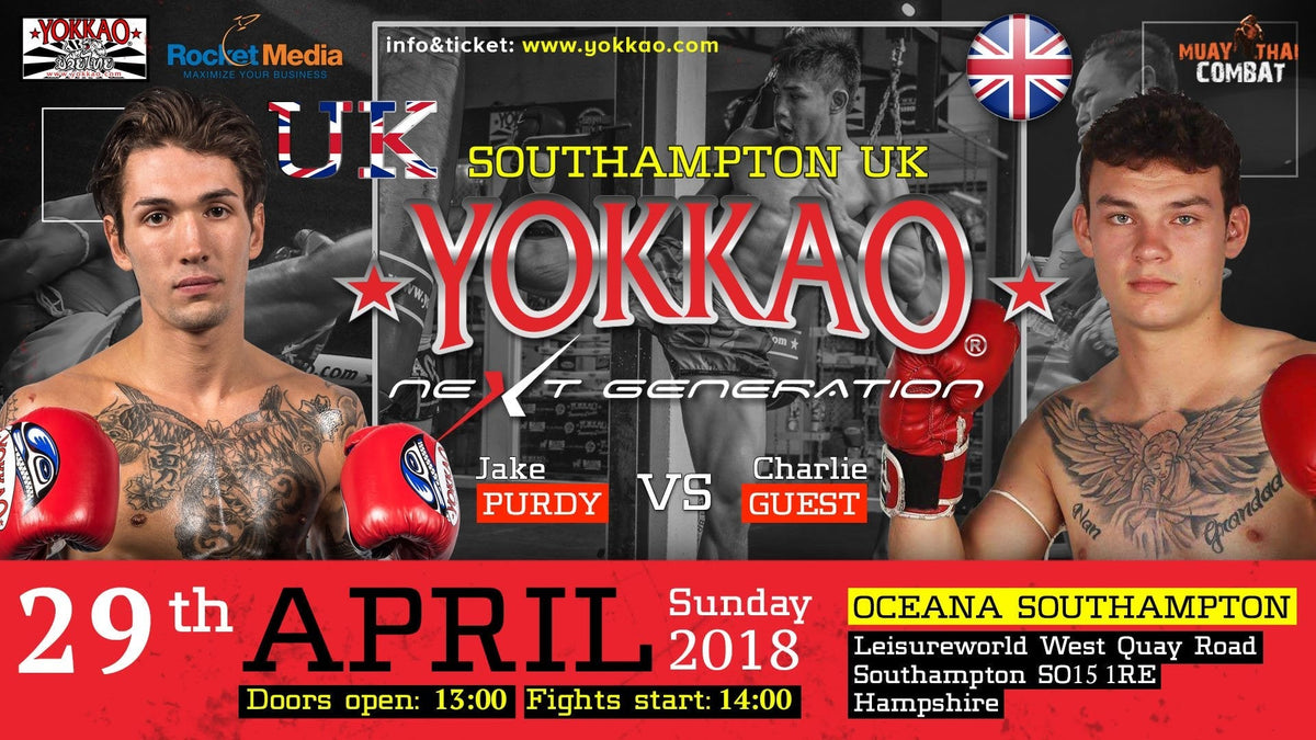 YOKKAO Next Generation Southampton: Jake Purdy vs Charlie Guest-Yokkao Thailand Store