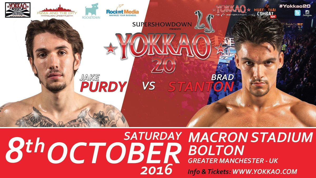 Jake Purdy vs Brad Stanton added to YOKKAO 20!-Yokkao Thailand Store