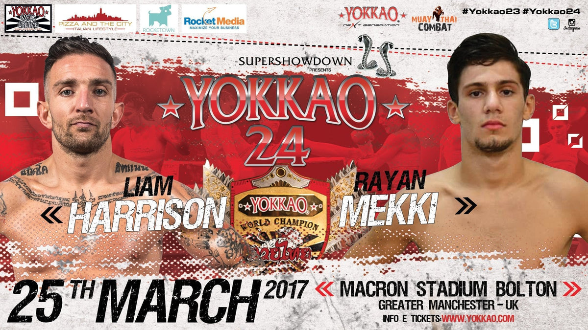 Liam Harrison set to defend the World Title against Rayan Mekki!-Yokkao Thailand Store