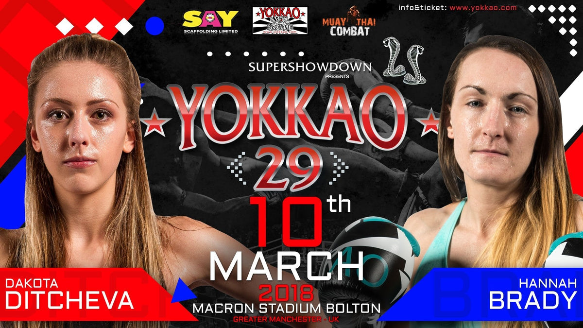 YOKKAO 29: Dakota Ditcheva vs Hannah Brady!-Yokkao Thailand Store
