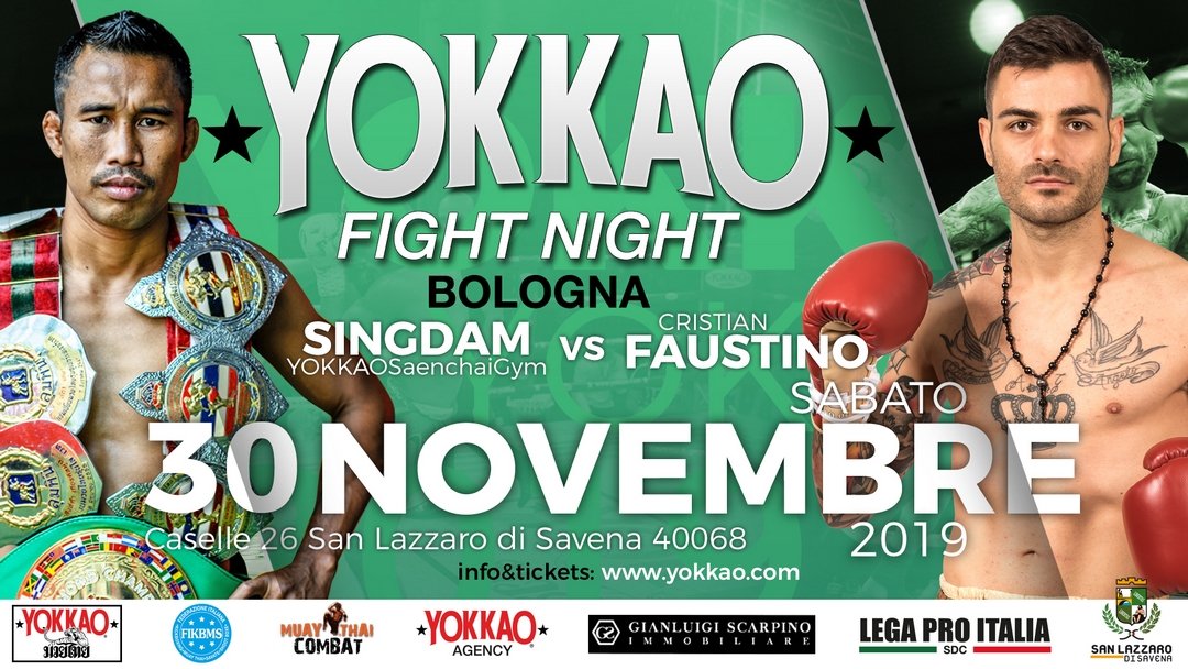 Singdam vs Faustino to Headline YOKKAO Fight Night Bologna-Yokkao Thailand Store
