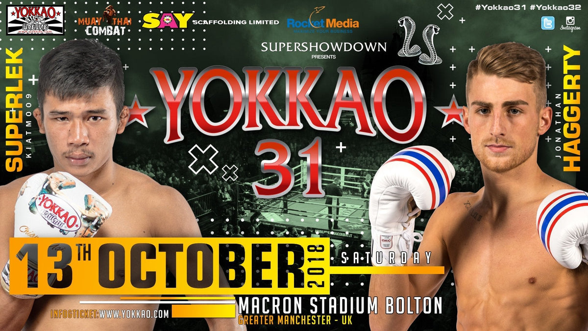 Superlek vs Haggerty to Headline YOKKAO 31!-Yokkao Thailand Store