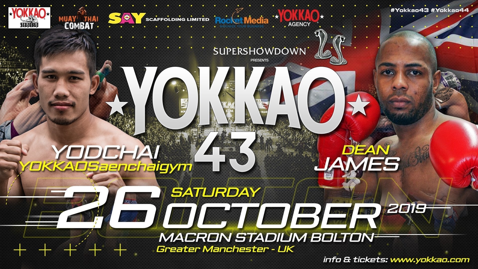 YOKKAO 43: Yodchai vs Dean James-Yokkao Thailand Store