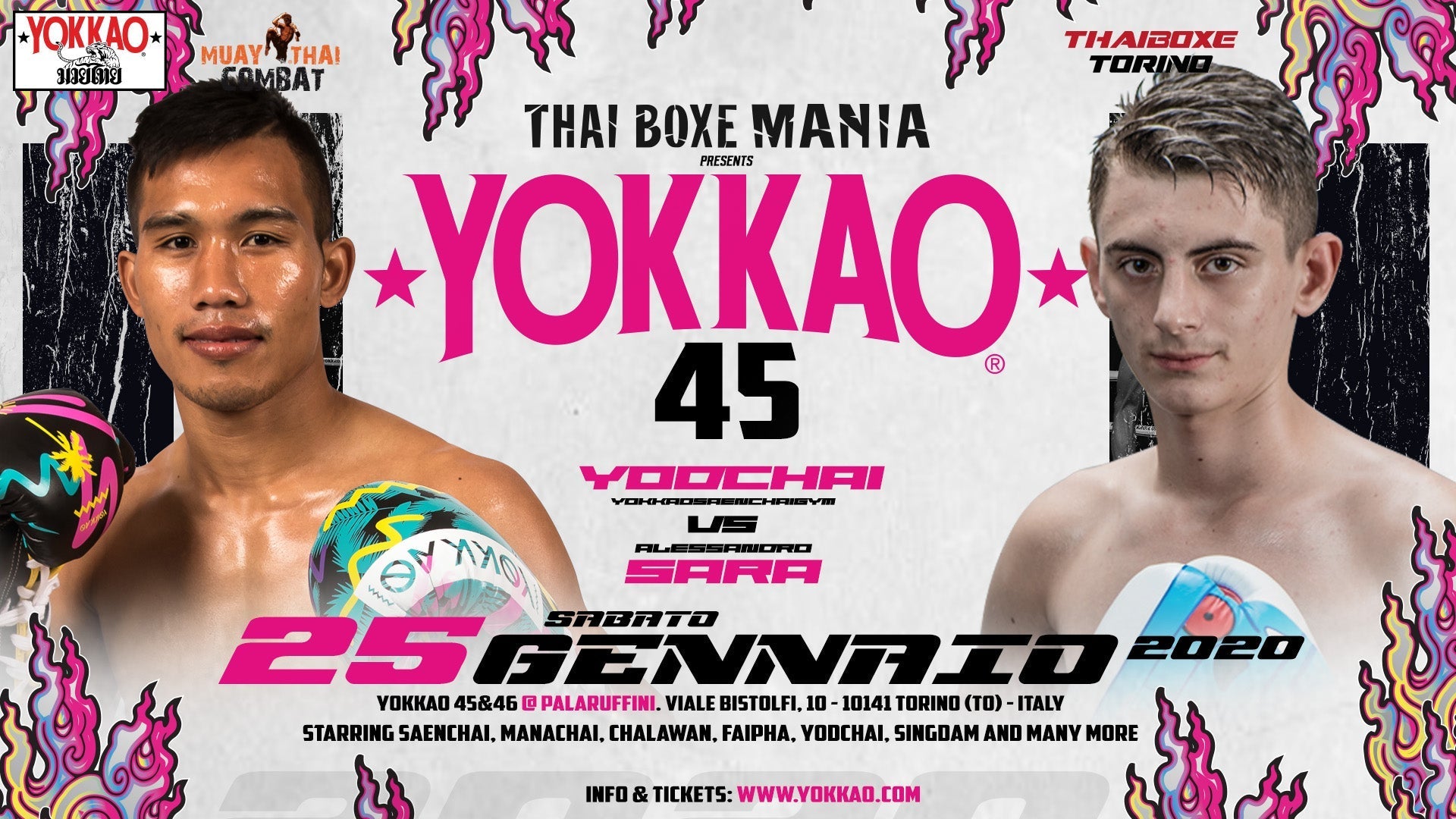 YOKKAO 45: YODCHAI VS ALESSANDRO SARA-Yokkao Thailand Store