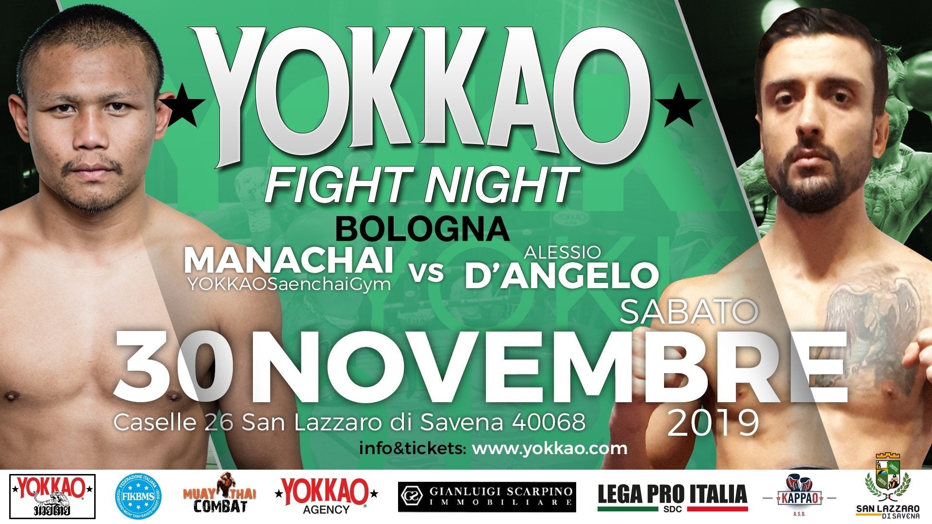 Manachai Steps In to Co-Headline YOKKAO Fight Night Bologna-Yokkao Thailand Store