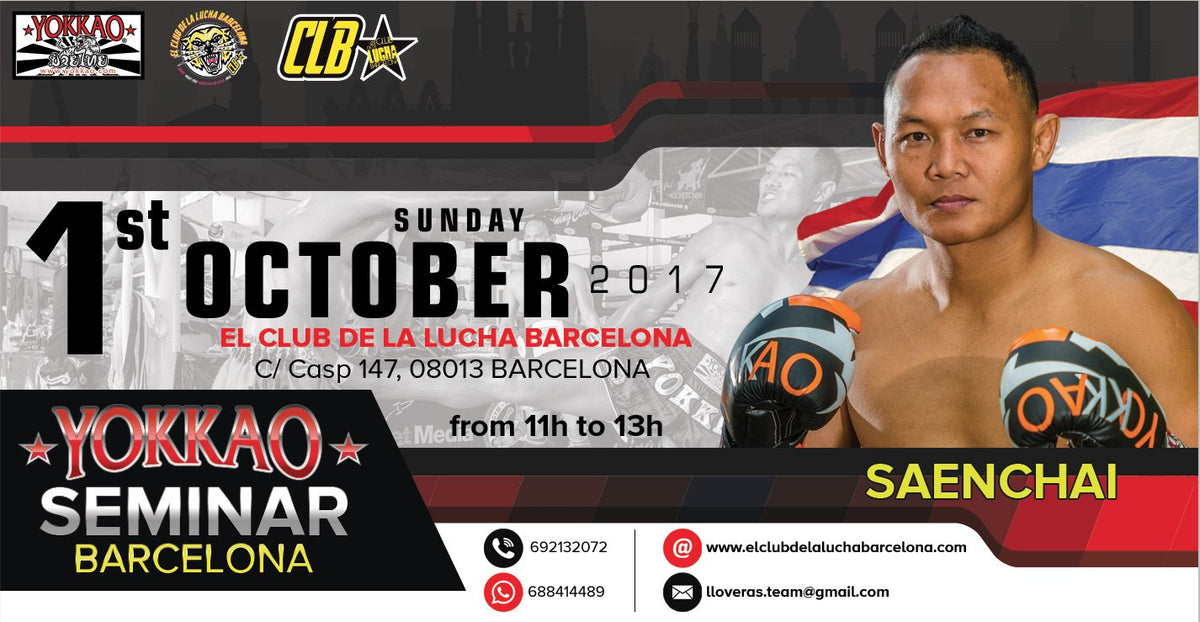 YOKKAO Seminar with Saenchai Going to Barcelona!-Yokkao Thailand Store