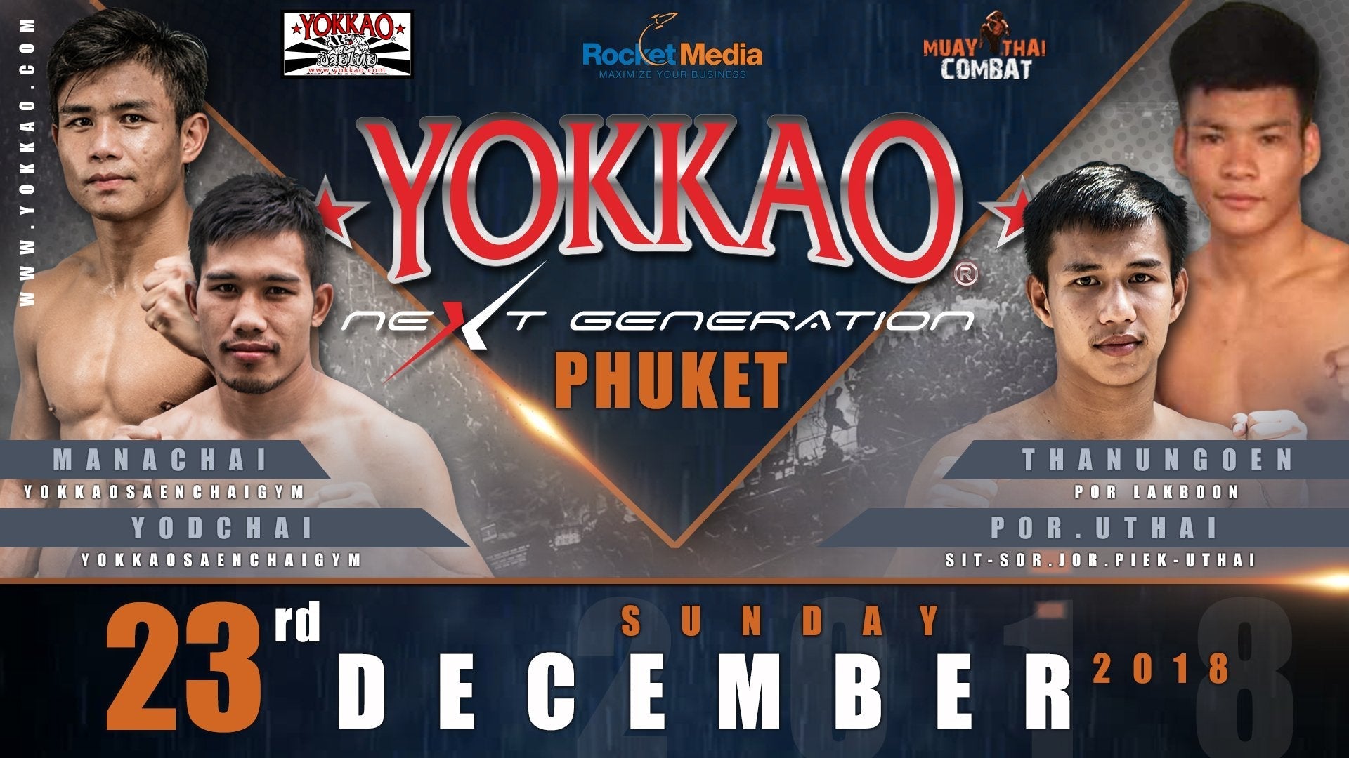 Manachai & Yodchai Fighting This Sunday in Phuket!-Yokkao Thailand Store