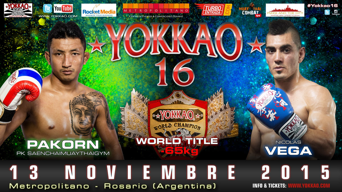 Pakorn to defend the YOKKAO World Title in Argentina!-Yokkao Thailand Store