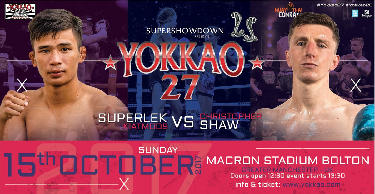 YOKKAO 27 heats up! Superlek Kiatmoo9 vs Christopher Shaw-Yokkao Thailand Store