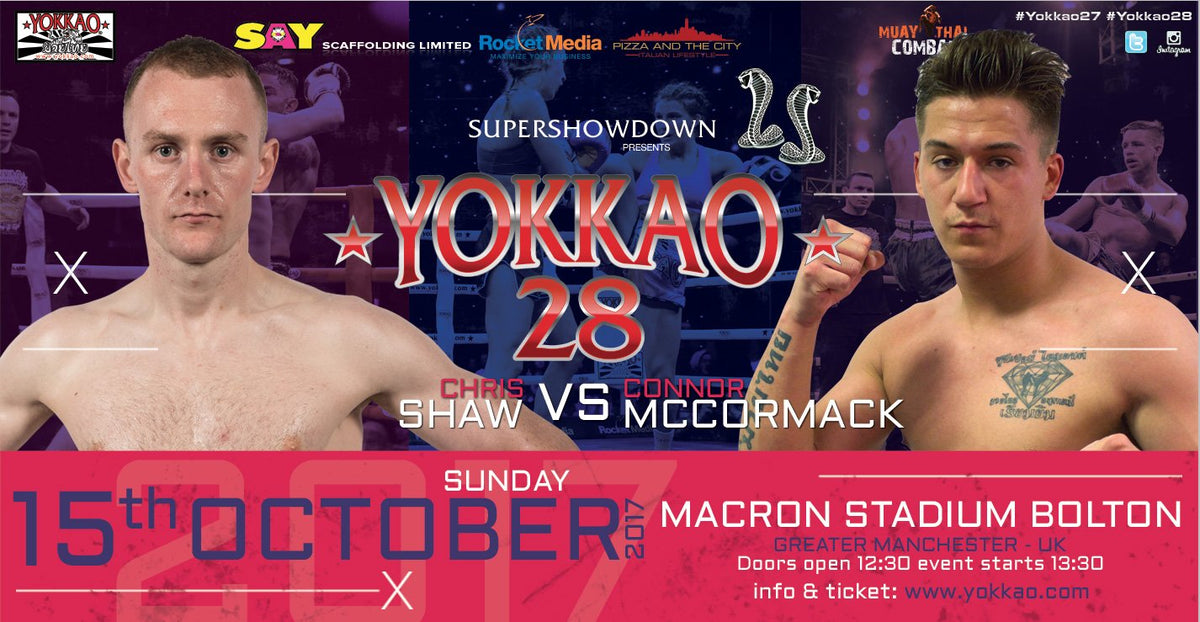 Chris Shaw Meets Connor McCormack at YOKKAO 28!-Yokkao Thailand Store
