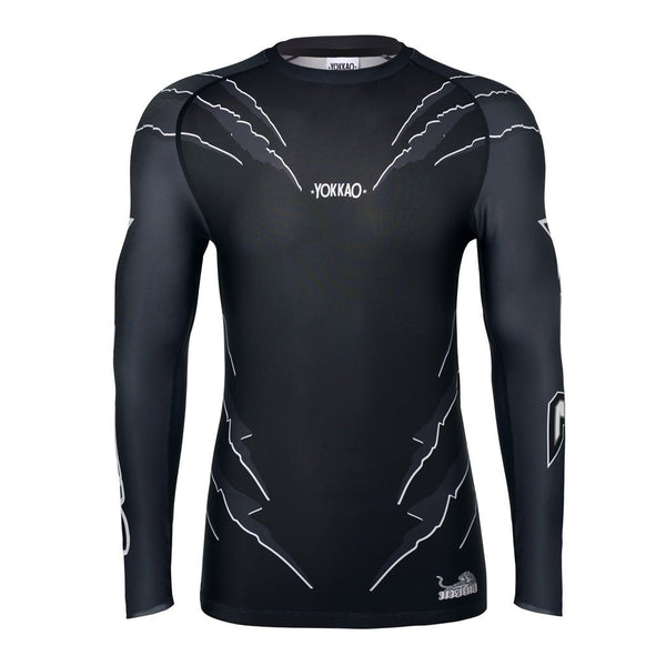 ボクシング Yokkao Rashguard LongSleeve Sz.M Long-Sleeve-MMA-Scratch-black-