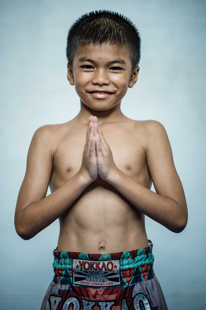 Fighter Prepares for Training