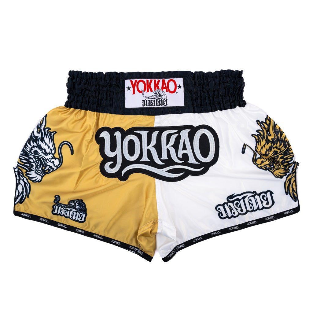 YOKKAO ムエタイショーツ 白 Flames Muay Thai Shorts | YOKKAO Asia
