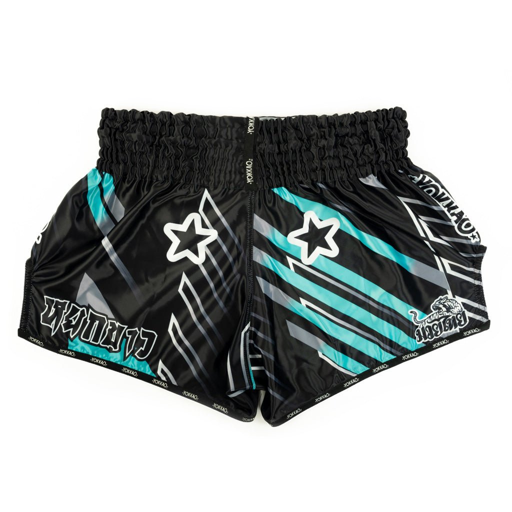 YOKKAO ボクシングショーツ 黒 Muay Thai Shorts | Thai Boxing Fighting Shorts | YOKKAO Asia