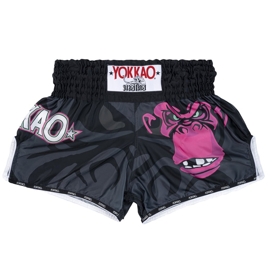 YOKKAO ボクシングショーツ 黒 Muay Thai Shorts | Thai Boxing Fighting Shorts | YOKKAO Asia